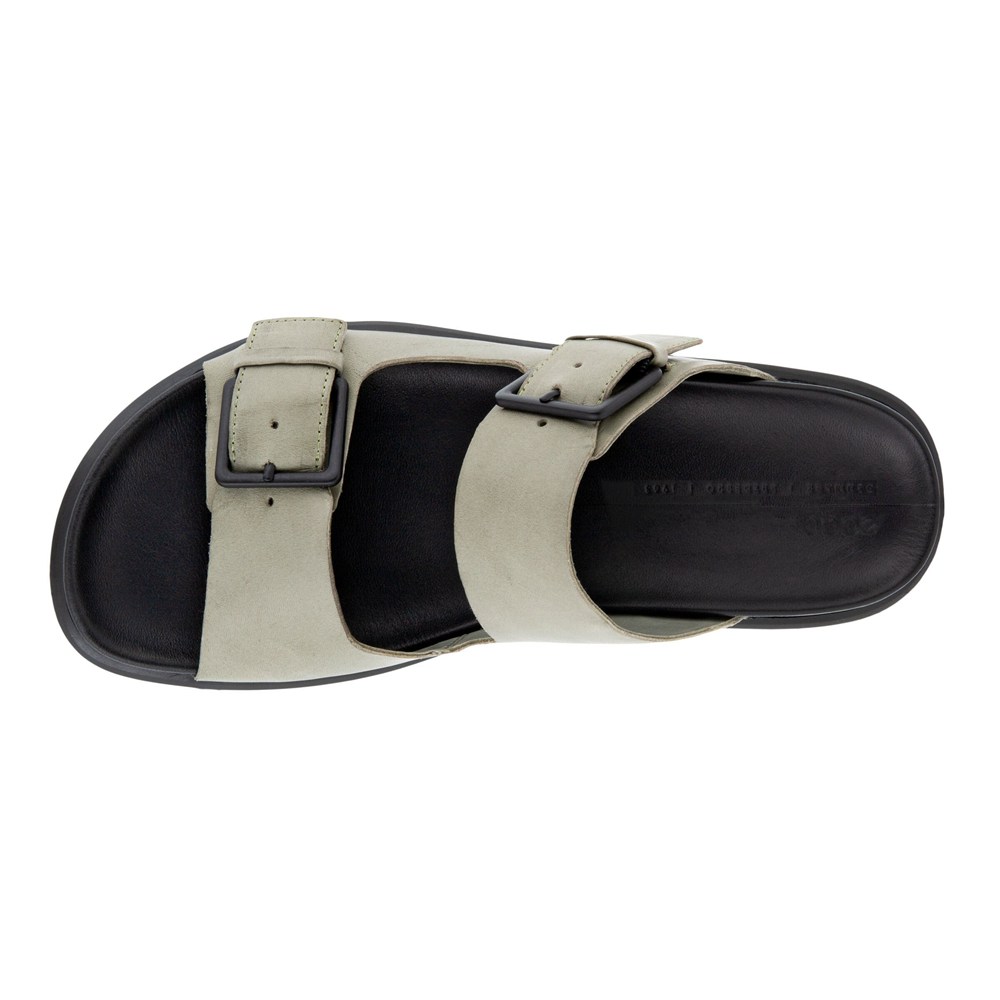 ECCO Mens Slides Grey - Flowt Lx - KWO-769352